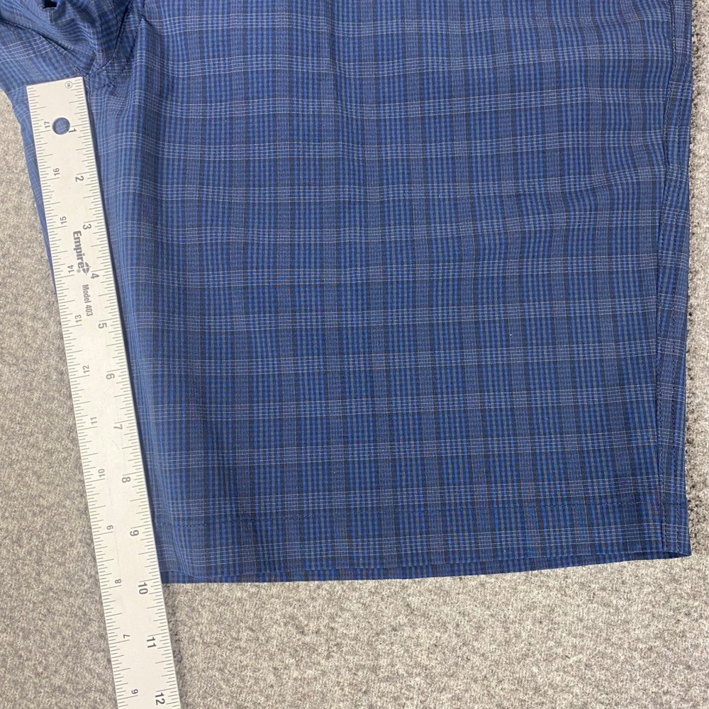 FootJoy Mens Golf Shorts Plaid Performance Stretch Size 36 Blue Athletic Active - Picture 6 of 10
